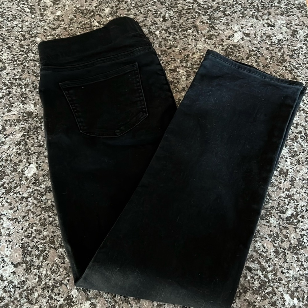 NYDJ LiftXTuck Technology Black Jeans Sz 14P